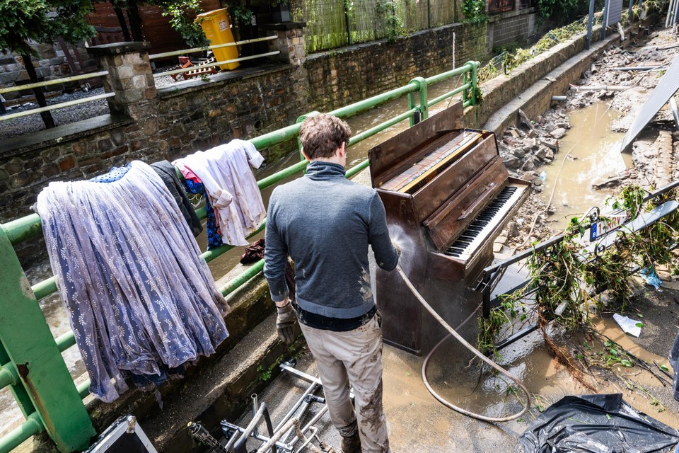 In Dalhem is de schade groot na de overstroming van vrijdag op zaterdag.