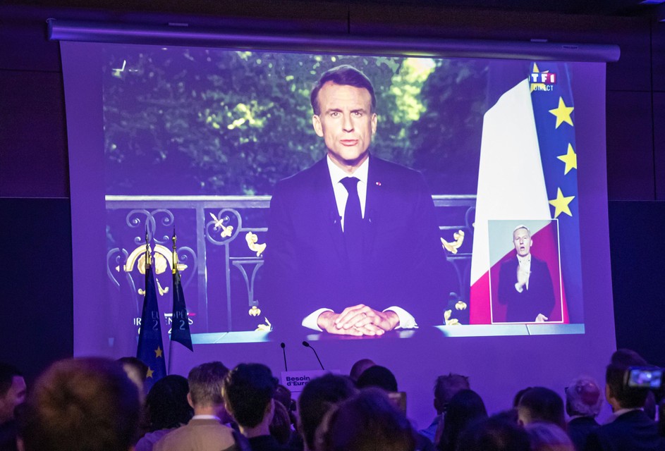 Frans president Macron kondigde vervroegde verkiezingen aan