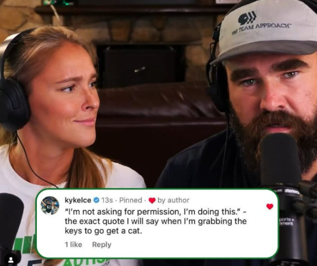 Jason Kelce vertelt zijn kinderen dat katten giftig zijn om te voorkomen dat ze er een krijgen