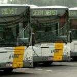 Meer dan de helft van de bussen en trams De Lijn rijdt maandag niet uit.