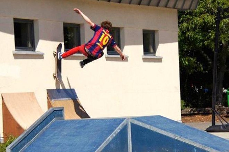 De jongen was onderweg van het skatepark (themabeeld).