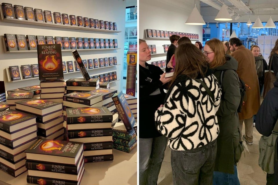 De Standaard Boekhandel verkocht zo’n zeventig boeken aan vroege fans.